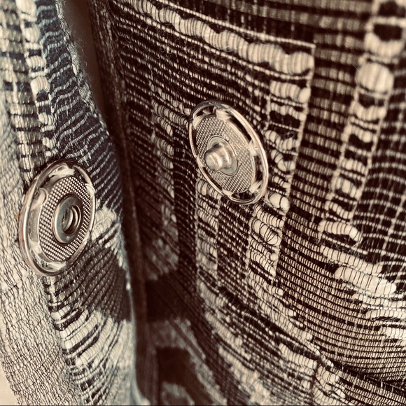 NWT IRO Bianza Kimono Style JKT Sz 38 BLK/Ecru/Sil - Picture 13 of 16